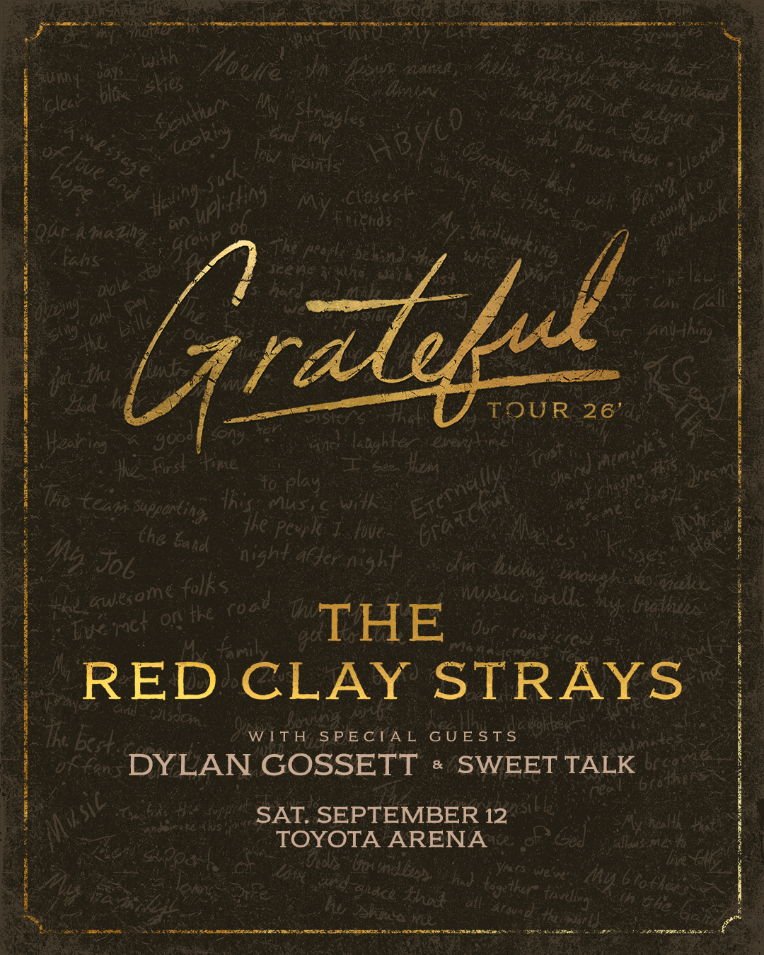 MEMBERS ONLY: Red Clay Strays @ Toyota Arena on September 12