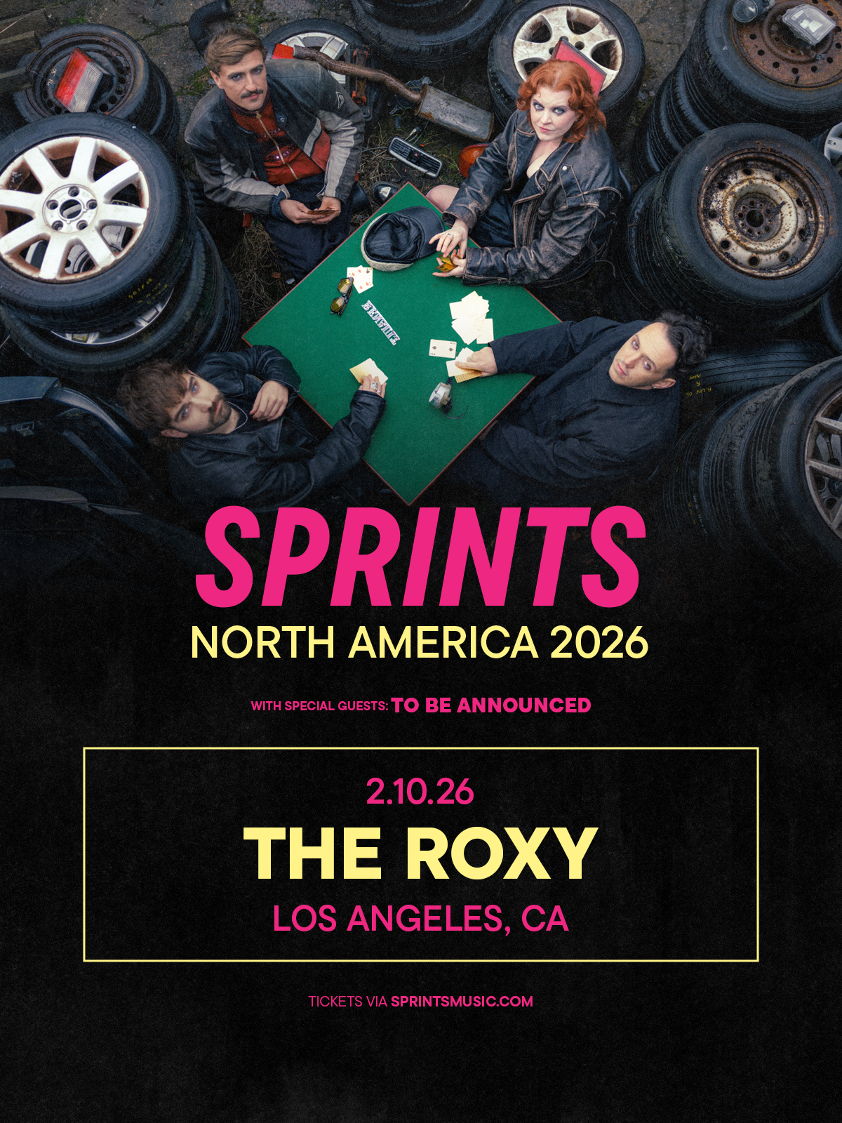 Irish punk outfit SPRINTS at The Roxy on Tuesday, February 10