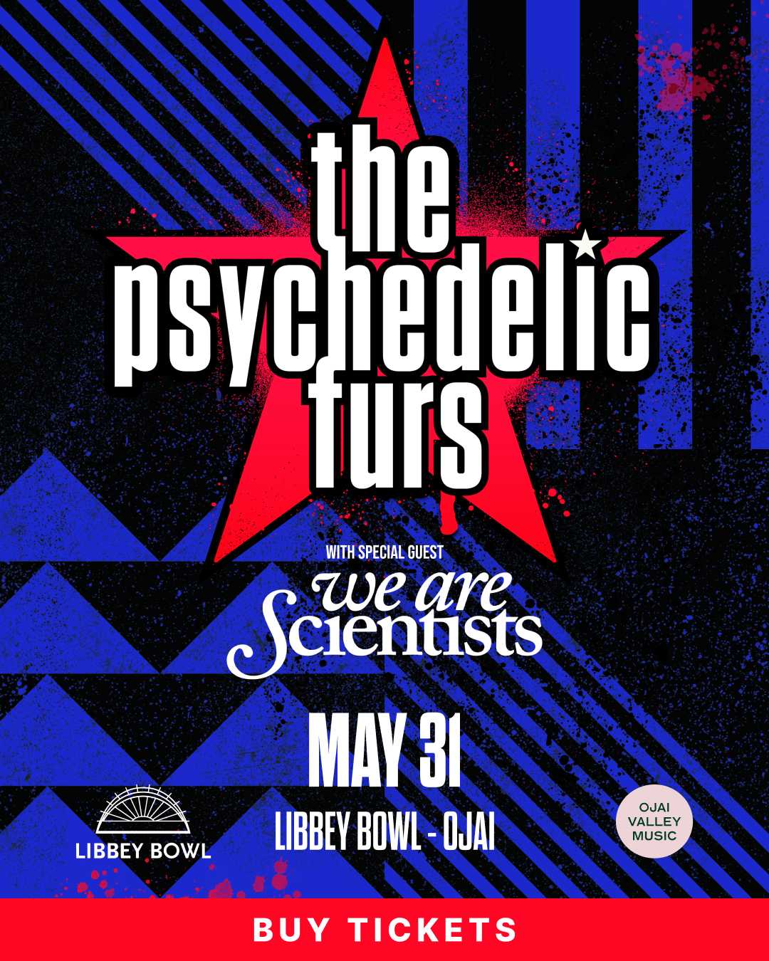 MEMBERS ONLY: The Psychedelic Furs at The Libbey Bowl on May 31